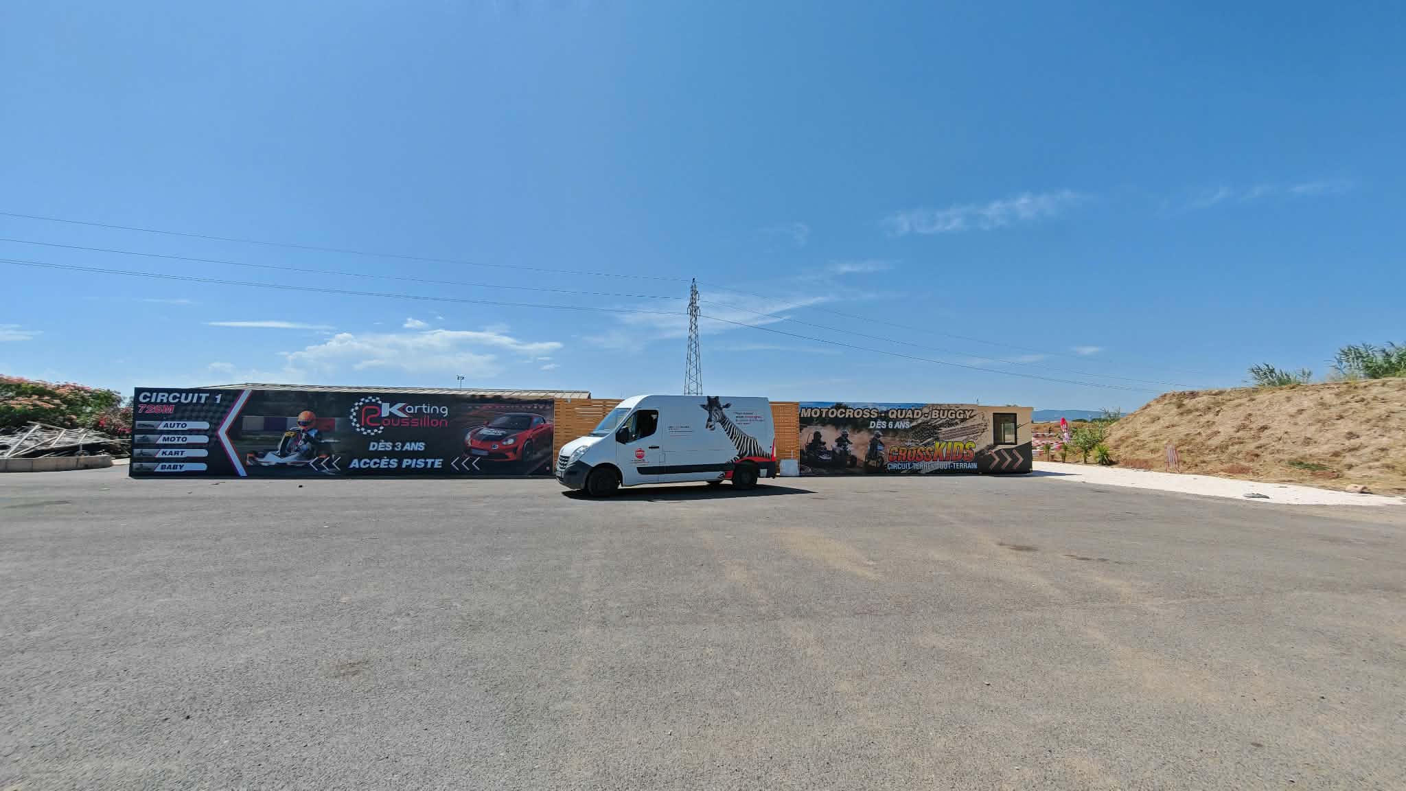 Karting Roussillon et CrossKids — vue de la réalisation