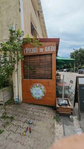 L’Épicerie du Racou : enseigne, sacs personnalisés et grand format