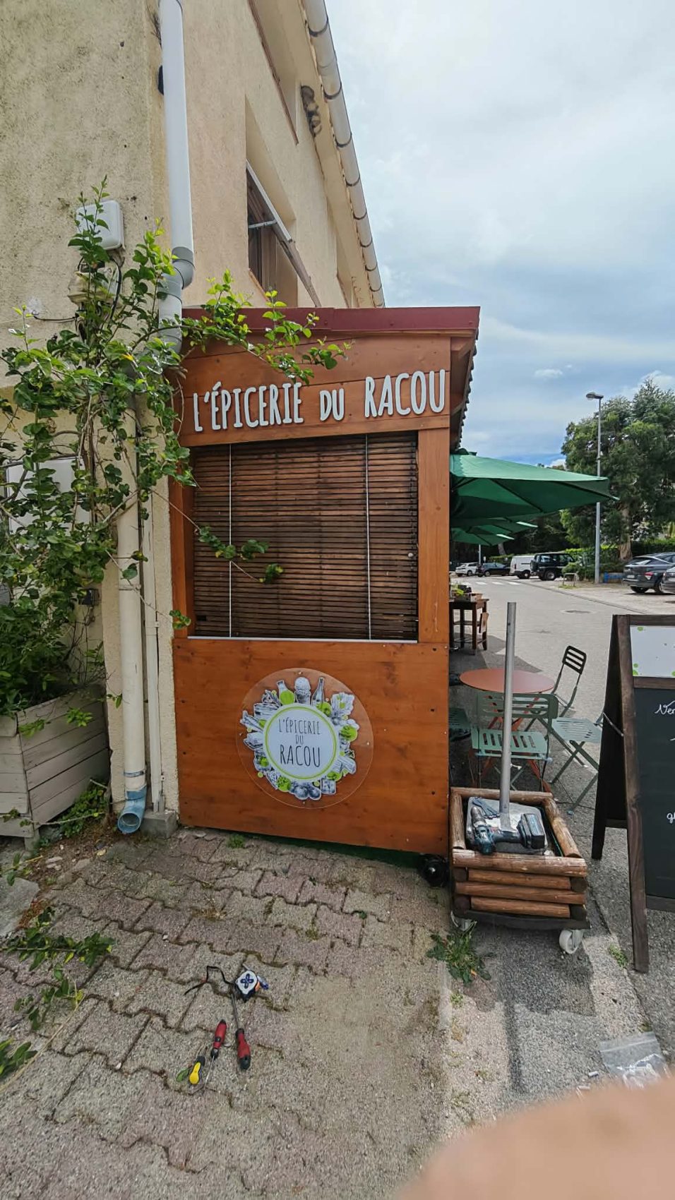 L’Épicerie du Racou : enseigne, sacs personnalisés et grand format