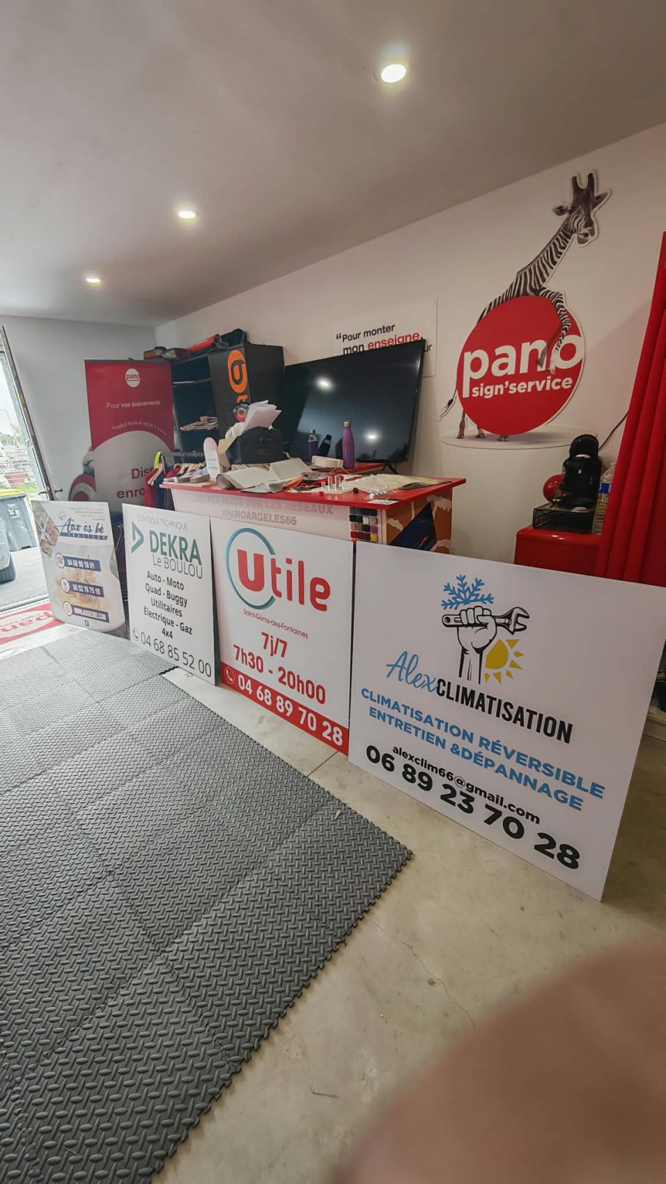 Panneaux pour professionnels — vue en atelier