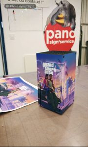 Covering d’une Xbox : une personnalisation sur le thème GTA